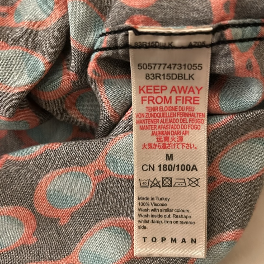 Topman Sunglasses Pattern Button Down - Picture 5 of 9